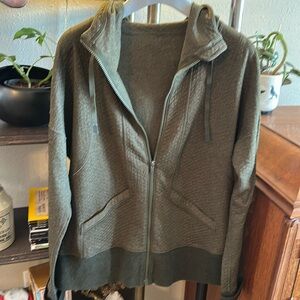 LUCY activewear green zip up hoodie NWOT